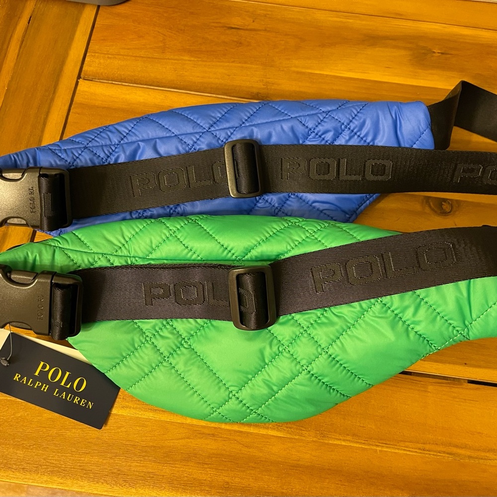 NEW 2 Polo Ralph Lauren Unisex Camden QUILTED PUFFER Fanny Pack/Crossbody - Picture 4 of 9